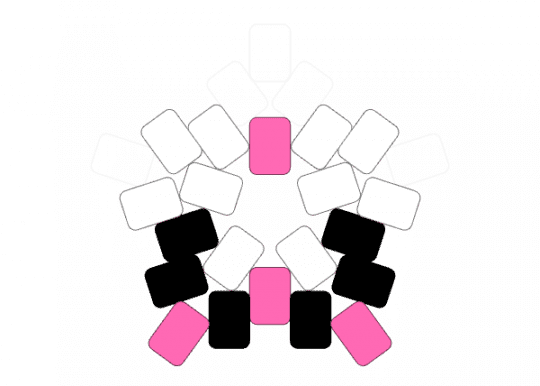 kuromi star (its upside down - character, kuromi, pink, sanrio, star, white