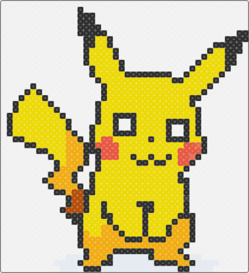 Pikachu (1 Board) - pikachu, pokemon, white, yellow