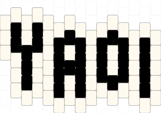 yaoi flat charm - black,white,yaoi,gay,flat charm