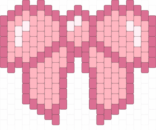 droopy bow - pink