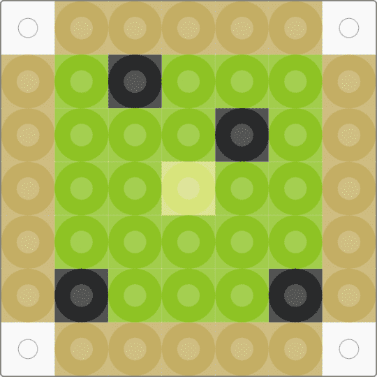 Mini kiwi charm - beige,green