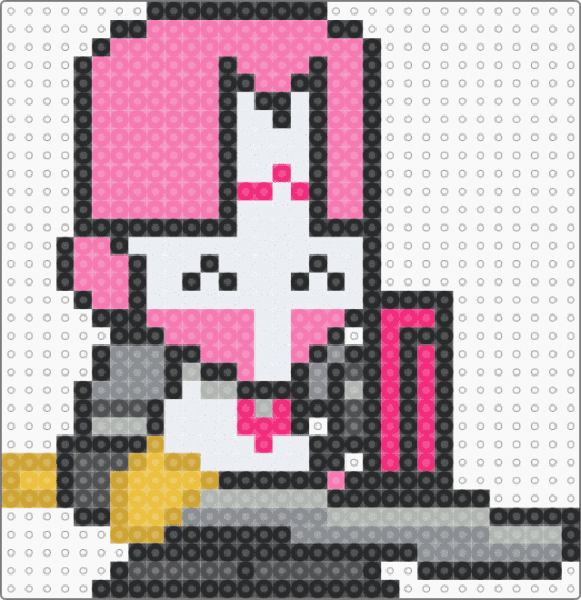pink knight chillin - castle crashers, character, gray, knight, newgrounds, pink, sword, video game