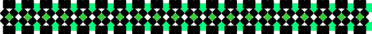 green checkered base for rotating star cuff - black,teal,green,cuff,rotating,base