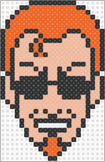 postal dude - orange,beige,postal,perler,postal 2,easy