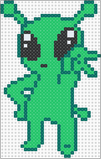 peace sign alien - alien, character, green, peace, rave, sign, space, teal