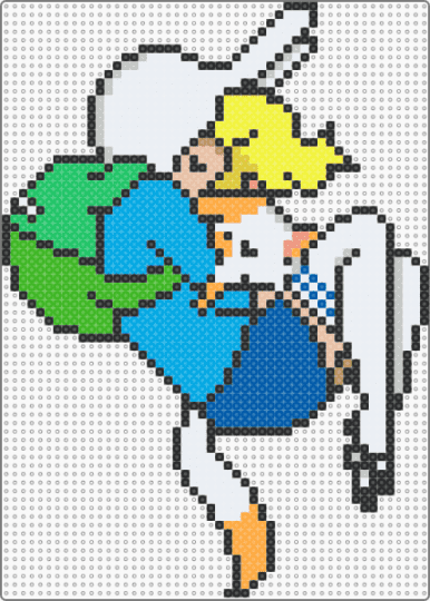 large fionna and cake - green,light blue,blue,fionna,fionna and cake,character,cartoon,adventure time,finn,cake