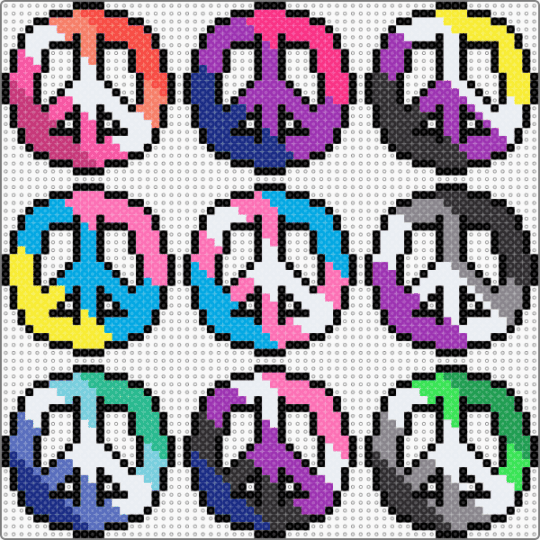 pride peace charms - black, charm, colorful, flag, light blue, love, peace, pink, plur, pride, purple, symbol