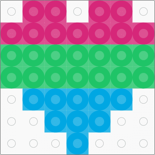 Polysexual Heart - pink,green,poly,polysexual,queer,lgbtqia,pride,love,gay,lgbtq