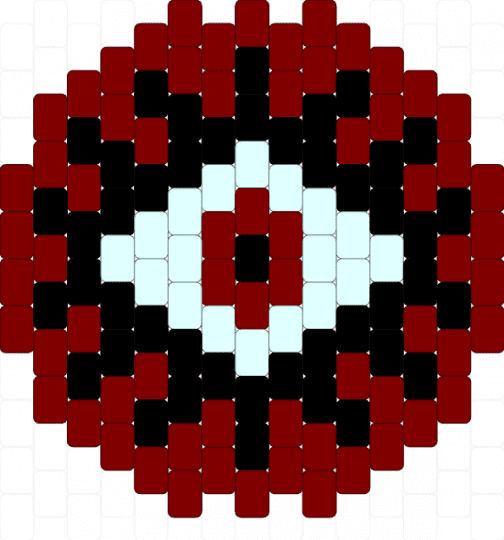 Eye Charm - brown,scary,cool,easy,charm,eye,red