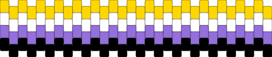 non binary flag!! - purple,yellow