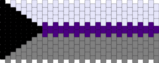 demisexual flag ! - purple,gray