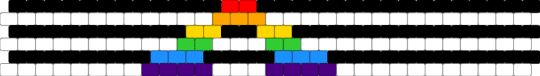 straight ally flag :3 - black,white,light blue,purple
