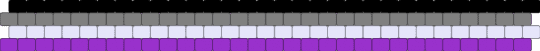 asexual flag ! - gray,purple
