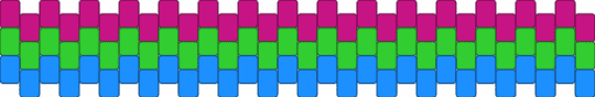 poly flag - pink,green,light blue