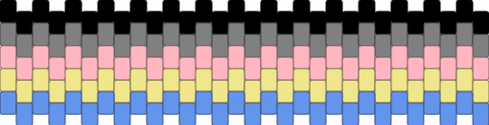polygender flag ! - gray,pink,yellow,light blue