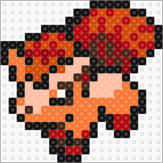 Vulpix - red,orange