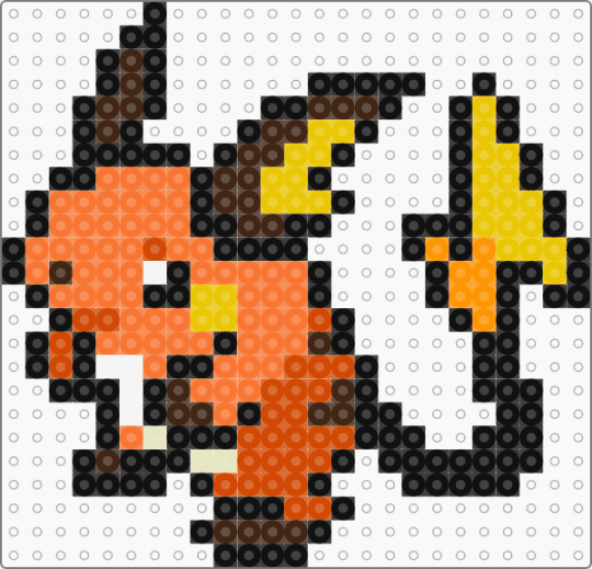Raichu - black,brown,orange