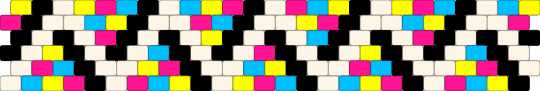 clowncore cmyk cuff - zig zag,confetti,cuff,clowncore,fashion,pink,yellow,light blue