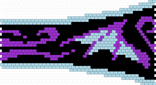 corset belt (half) - light blue,purple,belt,kandi