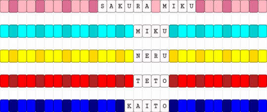 Vocaloid bracelets - light blue,yellow,purple,red,miku,sakura miku,kaito,teto,neru,vocaloid