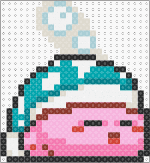 Sleepy Kirby - teal,pink,kirby,sleepy