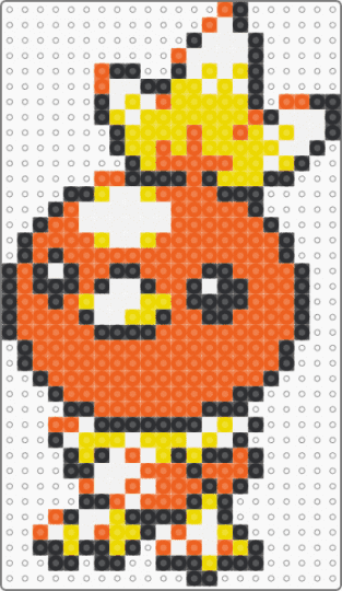 Seaglass Torchic - orange,yellow,pokemon,torchic