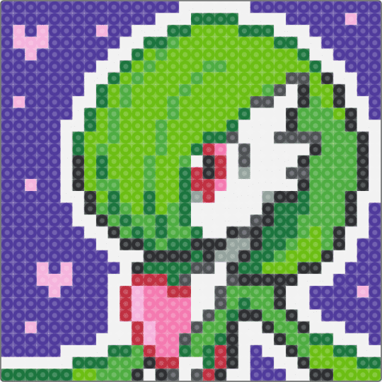 Gardevoir Portrait - green,purple,gardevoir,pokemon