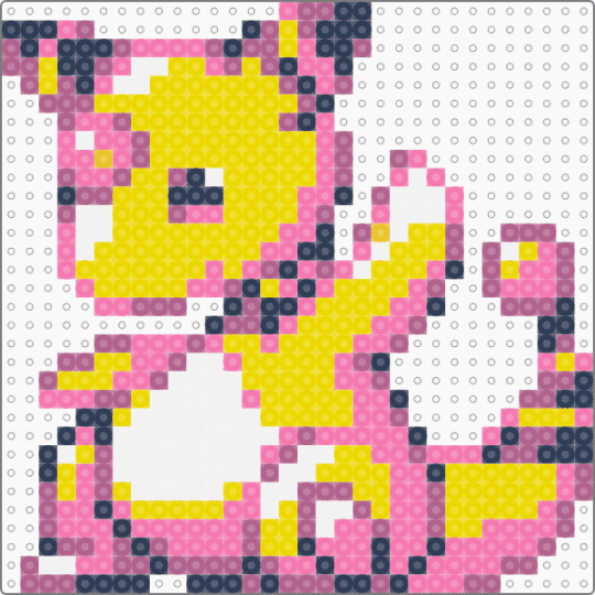 Ampharos - pink,yellow,ampharos