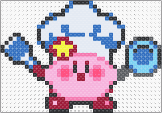 Cooking Kirby - blue,red,pink,kirby
