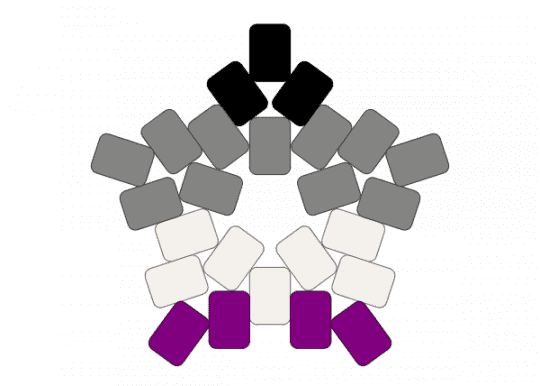 Pride stars- Asexual - 
