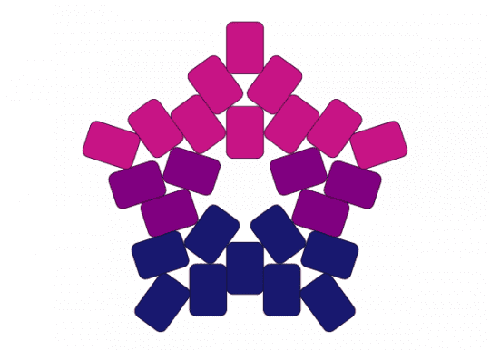 Pride stars- bisexual - 