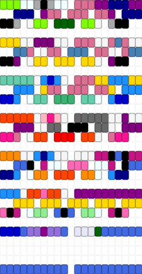 PRIDE STARS (wip) - pink,purple,yellow,blue