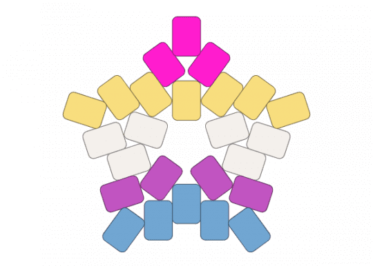 Pride stars- bigender - pink, pride, yellow