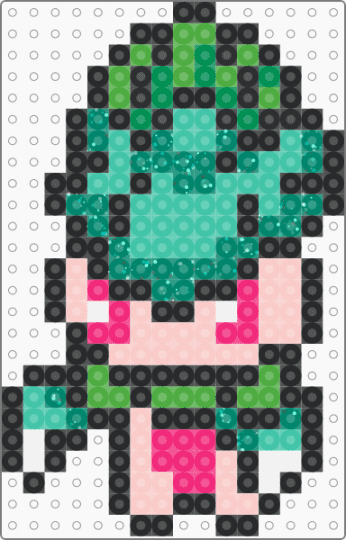 Fomantis (Pokemon) #0753 - teal