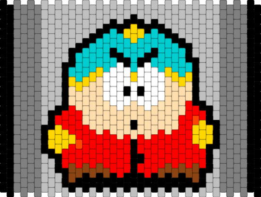 Cartman Pony Bead Patterns - Gallery - Kandi Pad | Kandi Patterns, Fuse ...
