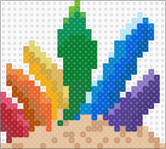 rainbow crystals - beige,orange,green,blue,cotdcrystals,lgbqtia,cute core