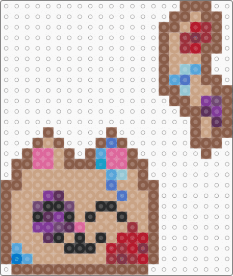 painted bread kitty - tan,beige,cotdbread