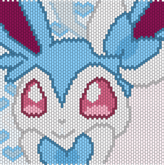shiny sylveon part 1 - white,pink,light blue