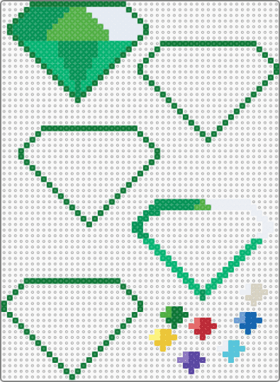 Chaos emerald / Master emerald shaker! - chaos emerald, green, knuckles, master emerald, shaker, shaker charm, sonic, sonic the hedgehog