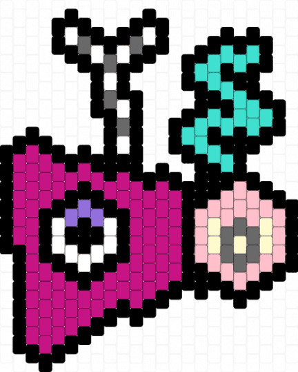 Zooble Charm :3 - black,pink,tadc,zooble,character,shapes