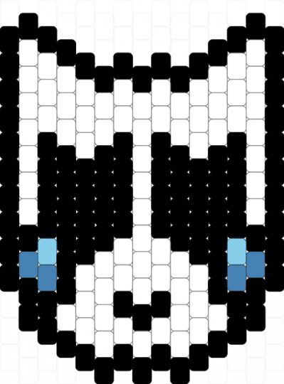 Gangle Charm :3 - black,white,light blue,blue,tadc,gangle,charm,mask