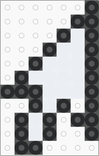 Cursor Charm - black,white,cursor,charm,computer,frutiger aero