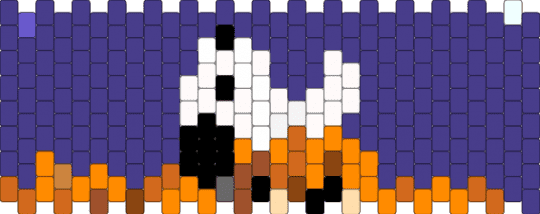 Snoopy on leaves / great pumpkin Charlie Brown WIP - purple,orange