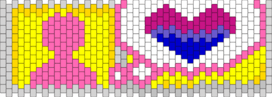 bisexual tomodachi life heart - yellow,pink