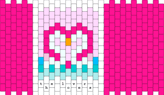 The lovers tarot cuff attempt - pink