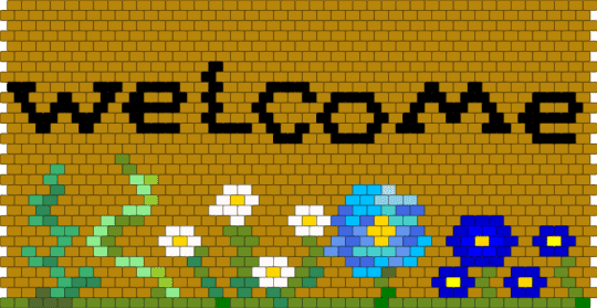 Gay Welcome Mat - gold,gay,gay flag,toothpaste flag,gay pride,pride,flowers,pride flag
