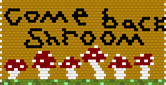 Come Back Shroom - Mushroom Welcome Mat - gold,mushroom