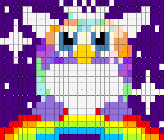 FURBY LADDER STITCH BEADED CURTAIN - purple,yellow,furby,rainbow,beaded curtain,curtain,ladder stitch,sparkles,multicolor,colorful