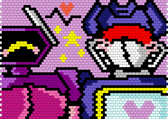 soundwave and shocky Transformers - pink