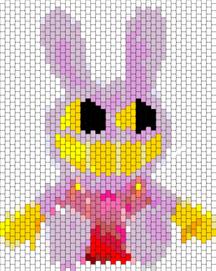 Jax wall art/bag panel - white,pink,yellow,jax,tadc,icon,plushie,cute,dumb